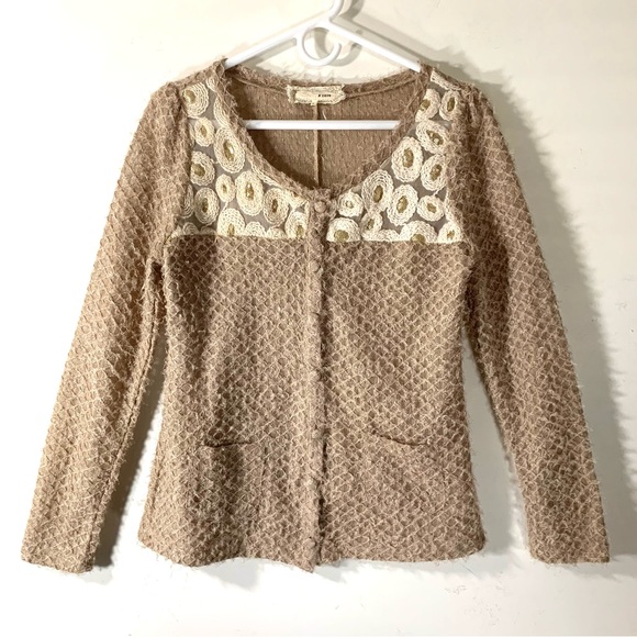 A’reve Embroidered shabby Chic Cardigan - Picture 1 of 11